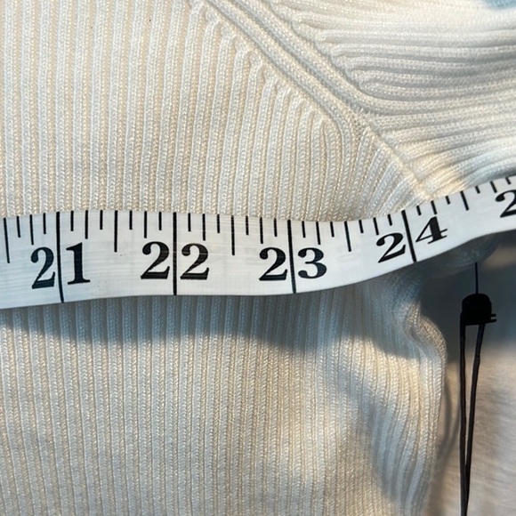 NWT,VINCE CAMUTO,Tulle & Ruffle Mock Neck Softly Ribbed Sweater,Gorgeous1X - Picture 8 of 10